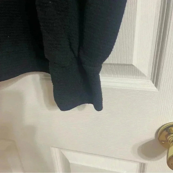 Madewell Pleated Statement-Sleeve Top in Black Size Extra Small - Picture 12 of 12